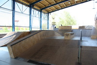 snížený Grind box ve skateparku v Pardubicích