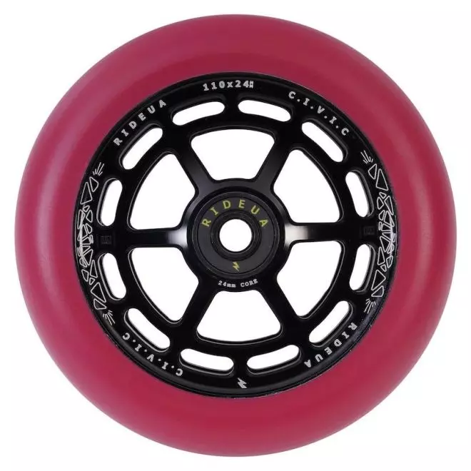 Kolečko UrbanArtt Civic 110 Red Black pro freestyle koloběžky a BMX