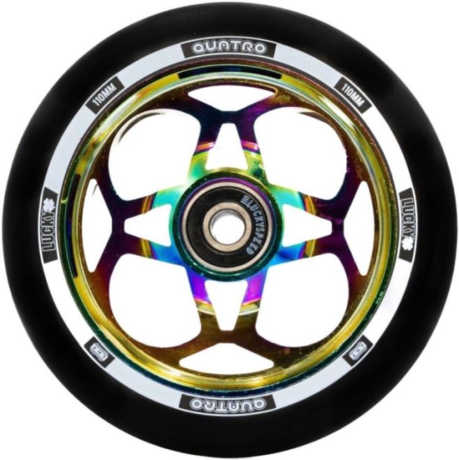 Kolečko Lucky Quatro 110 Neo Black pro freestyle koloběžky