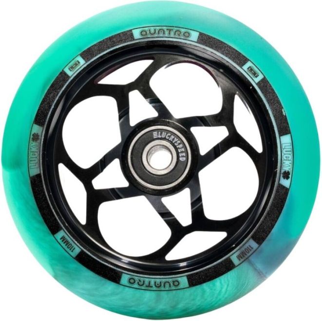 Kolečko Lucky Quatro 110 Teal Black pro freestyle koloběžky