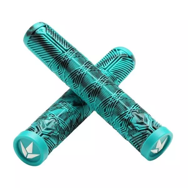 Gripy Blunt V3 Black Teal pro freestyle koloběžky a BMX